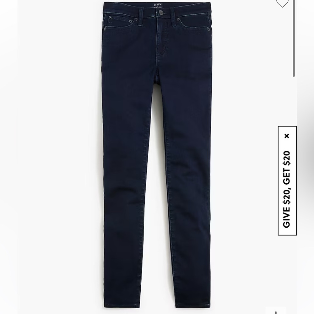 J-Crew Midrise 9” Skinny Jeans.